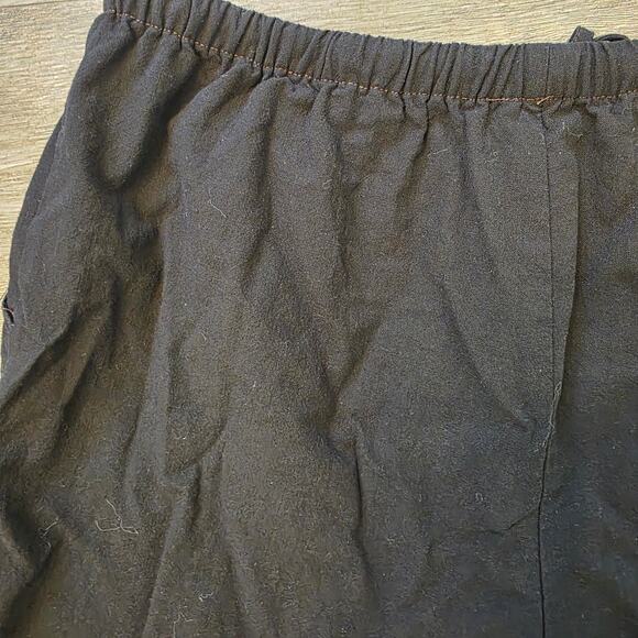 Black Cotton two piece short and collared buttoned top summer set - Picture 9 of 10